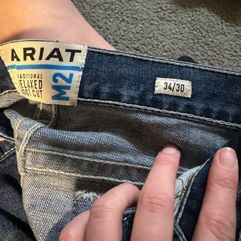Ariat Men's Relaxed Boot Cut Jeans - Blue